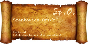 Szenkovics Ottó névjegykártya